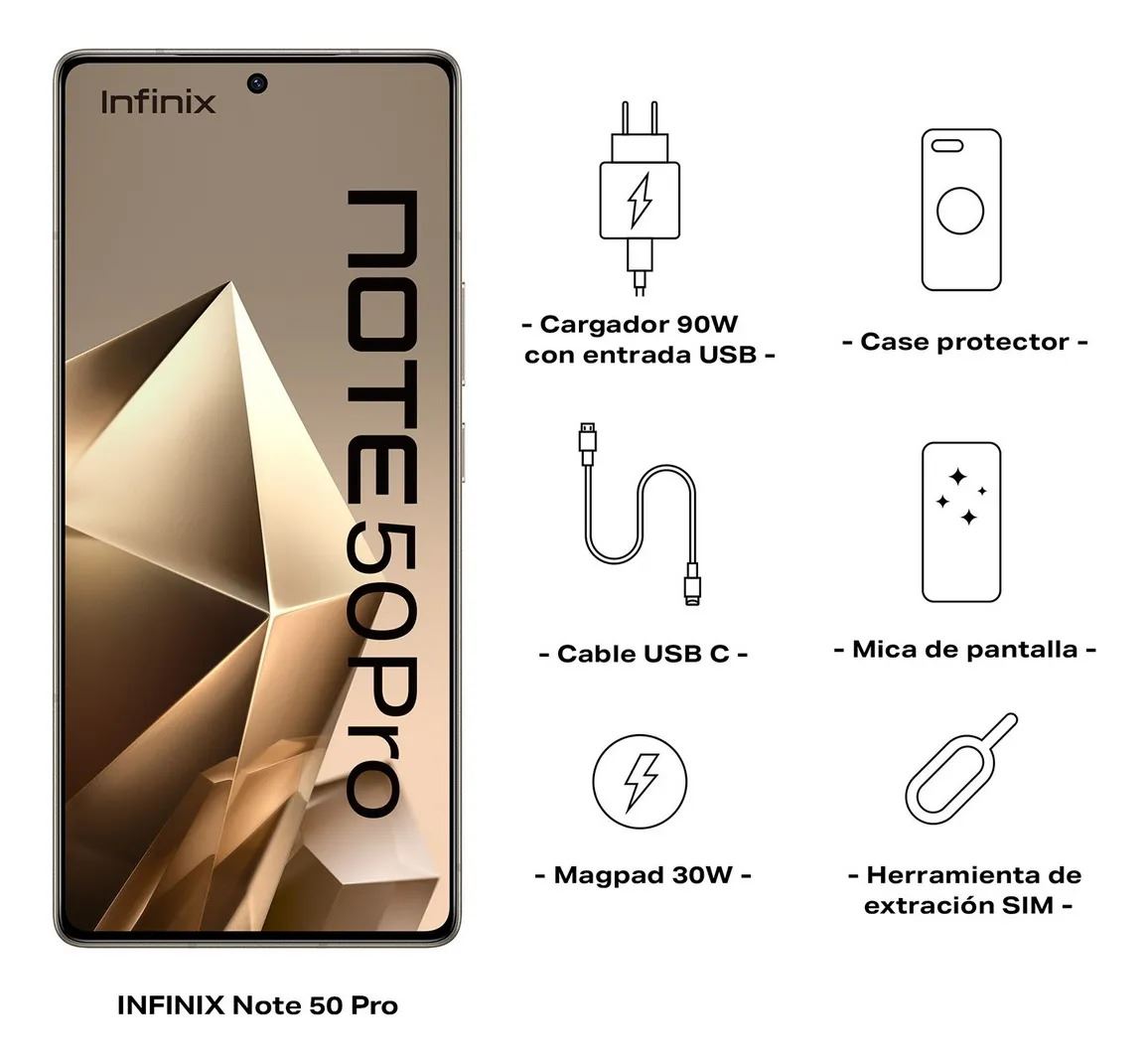 INFINIX NOTE 50 PRO 4G 256+8GB TITANIUM GREY